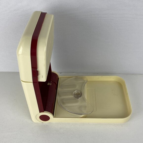 Vintage Pretty Nails Nail Dryer Cream & Red Unit No Instructions Missing Cord * - Picture 6 of 16